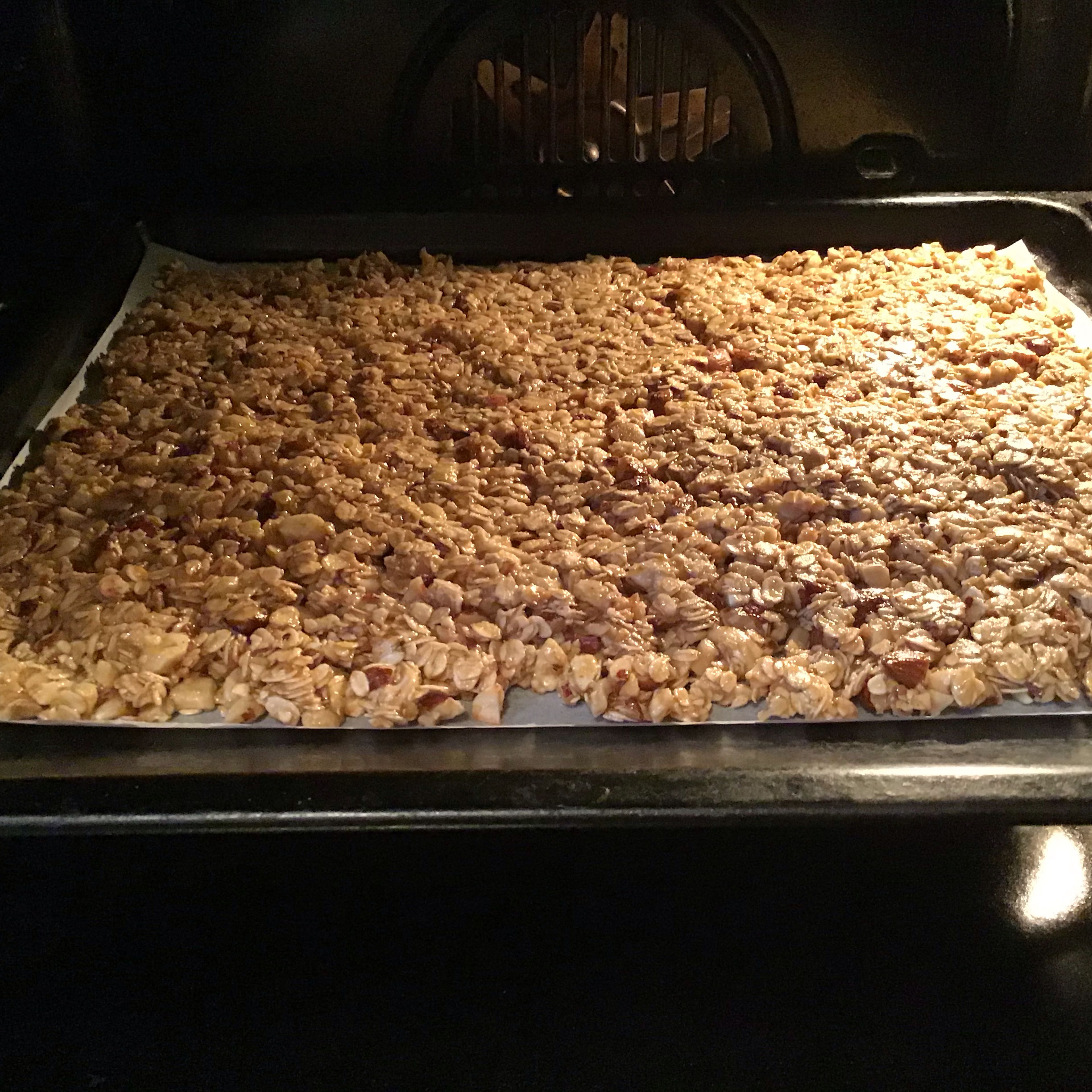 Bake at 160`C for 40 minutes, stirring the mixture every 10 minutes