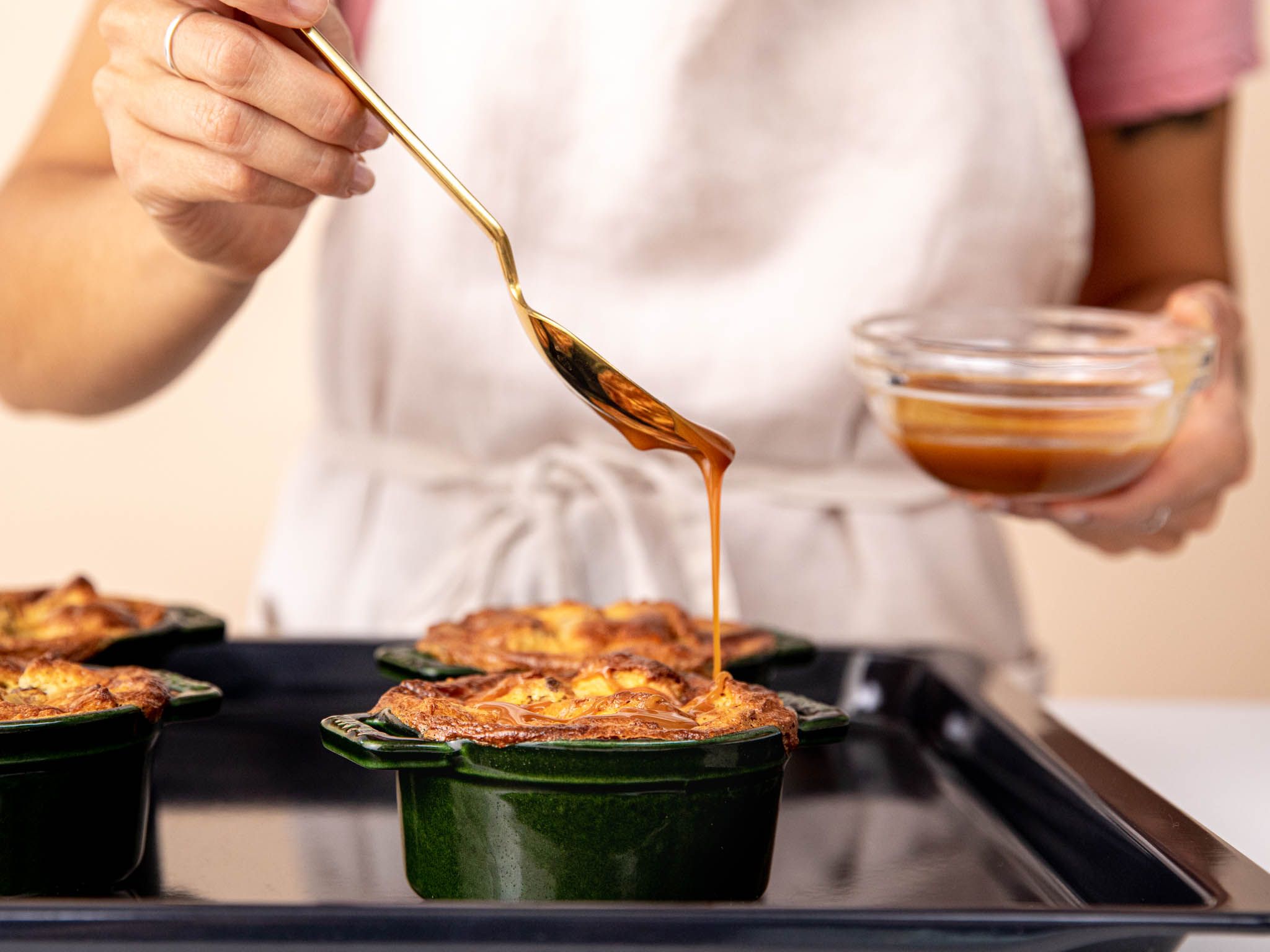 Vanille-Brotpudding mit 3 Zutaten | Rezept | Kitchen Stories